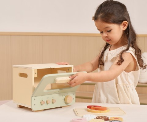 Viga 44260 PolarB Drewniana kuchenka - piekarnik i zestaw ciastek