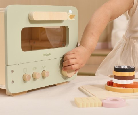 Viga 44260 PolarB Drewniana kuchenka - piekarnik i zestaw ciastek