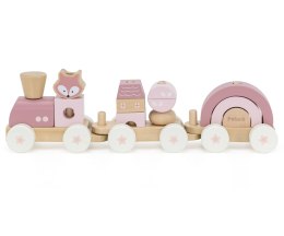 Viga 44269 PolarB Drewniany pociąg z elementami do układania