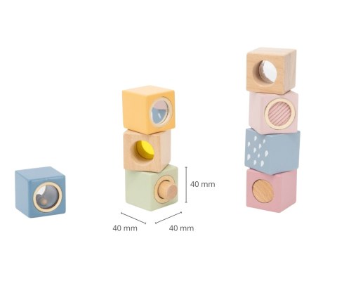 Viga 44279 PolarB Zestaw drewnianych klocków edukacyjnych z efektami