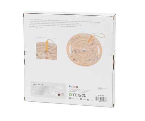Viga 44283 PolarB Drewniany Labirynt Magnetyczny - Gra Zręcznościowa