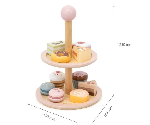Viga 44284 PolarB Słodka Patera - Drewniane Makaroniki i Torciki
