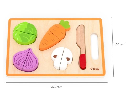 Viga 44790 Zabawa w krojenie - kolorowe warzywa