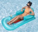 Bestway 43028 Dmuchany materac plażowy z oparciem i podłokietnikami Niebieski 1.61m x 84cm