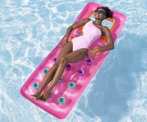 Bestway 43040 Dmuchany materac plażowy Różowy mat 1.88m x 71cm