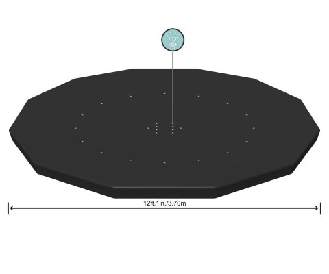 Bestway 58037 Pokrywa do basenu okrągłego 3.66m