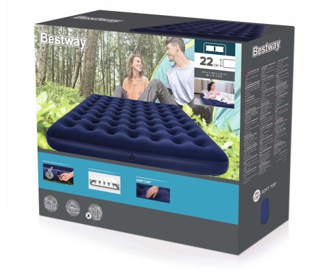 Bestway 67004 Materac dmuchany turystyczny King 2.03m x 1.83m x 22cm