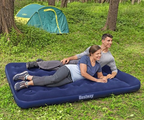 Bestway 67225 Materac dmuchany turystyczny z wbudowaną nożną pompą powietrza Full 1.91m x 1.37m x 28