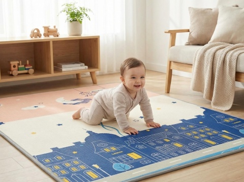 Mata piankowa zwijana Kinder Forest and City Milly Mally