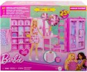 Mattel HXD58 Lalka Modowa Barbie Różowa Z Szafą