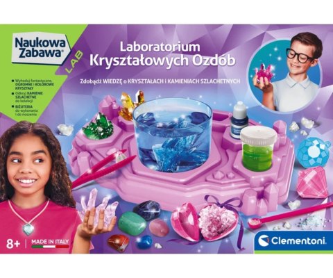 Clementoni 50398 Naukowa Zabawa Lab Laboratorium Kryształów Ozdobnych