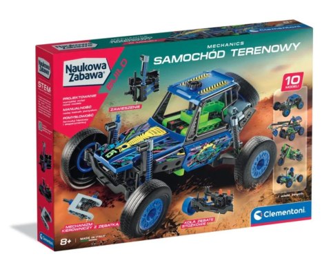 Clementoni 50918 Naukowa Zabawa Lab Laboratorium Mechaniki - Samochód Terenowy