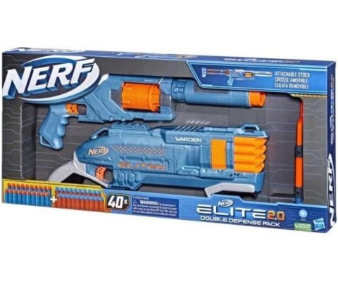 Hasbro F5033 Pistolet Nerf Elite Double Defense Pack