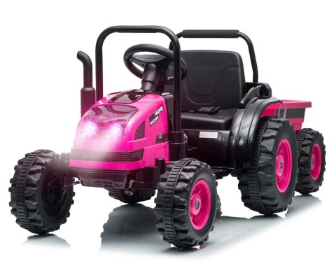 Milly Mally Pojazd na akumulator Traktor z przyczepą Farmer Pink