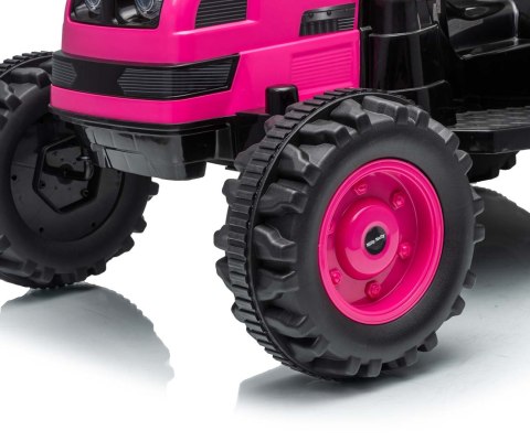 Milly Mally Pojazd na akumulator Traktor z przyczepą Farmer Pink