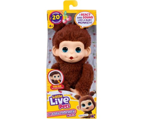 Moose 26765 Little Live Pets Interaktywna Mini Małpka Chikki Cherry
