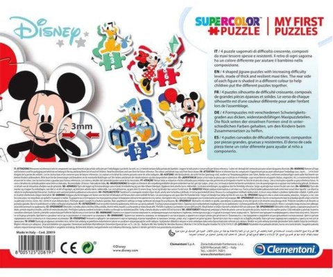 Clementoni 20819 Moje Pierwsze Puzzle Myszka Mickey
