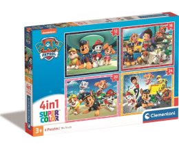 Clementoni 21513 Puzzle 4 w 1 Super Kolor Psi Patrol