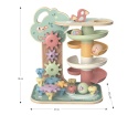 Tor kulkowy zjeżdżalnia nawlekanka klocki 4w1 Kulodrom drzewko Milly Mally