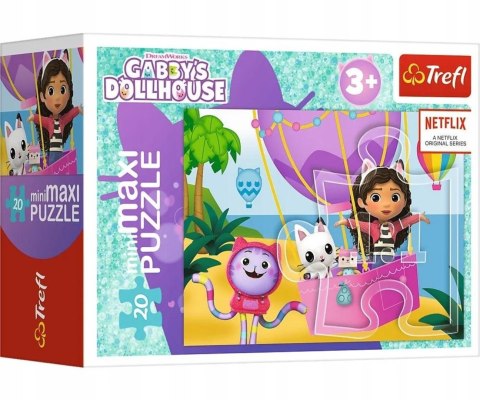Trefl 21157 Puzzle miniMAXI Kolorowy dzień Gabby 20 elementów