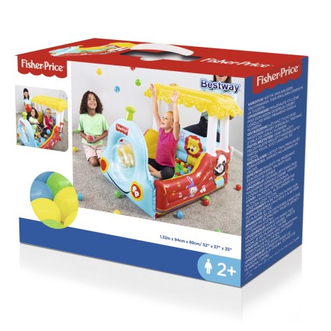 Bestway 93537 FISHER PRICE DMUCHANY POCIĄG Z PIŁKAMI 132cm x 94cm x 89cm Bestway 93537 FISHER PRICE DMUCHANY POCIĄG Z PIŁKAMI 132cm x 94cm x 89cm