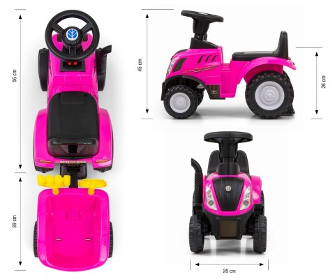 Pojazd New Holland T7 Traktor Pink Milly Mally Pojazd New Holland T7 Traktor Pink Milly Mally