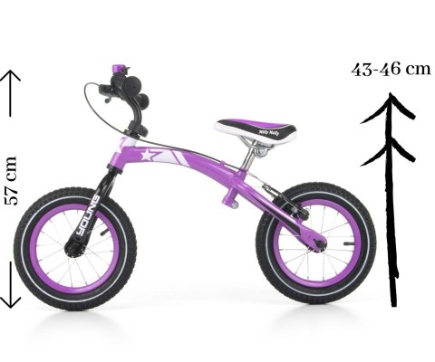 Rowerek Biegowy Young Violet Milly Mally
