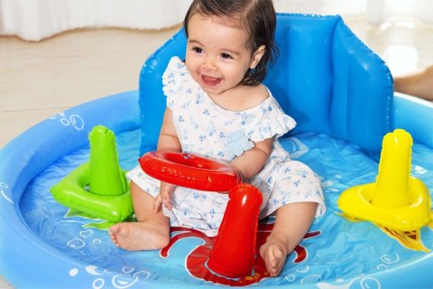 Bestway 52568 Basenik dmuchany z daszkiem, oparciem i sorterem 1.15m x 89cm x 76cm Bestway 52568 Basenik dmuchany z daszkiem, oparciem i sorterem 1.15m x 89cm x 76cm